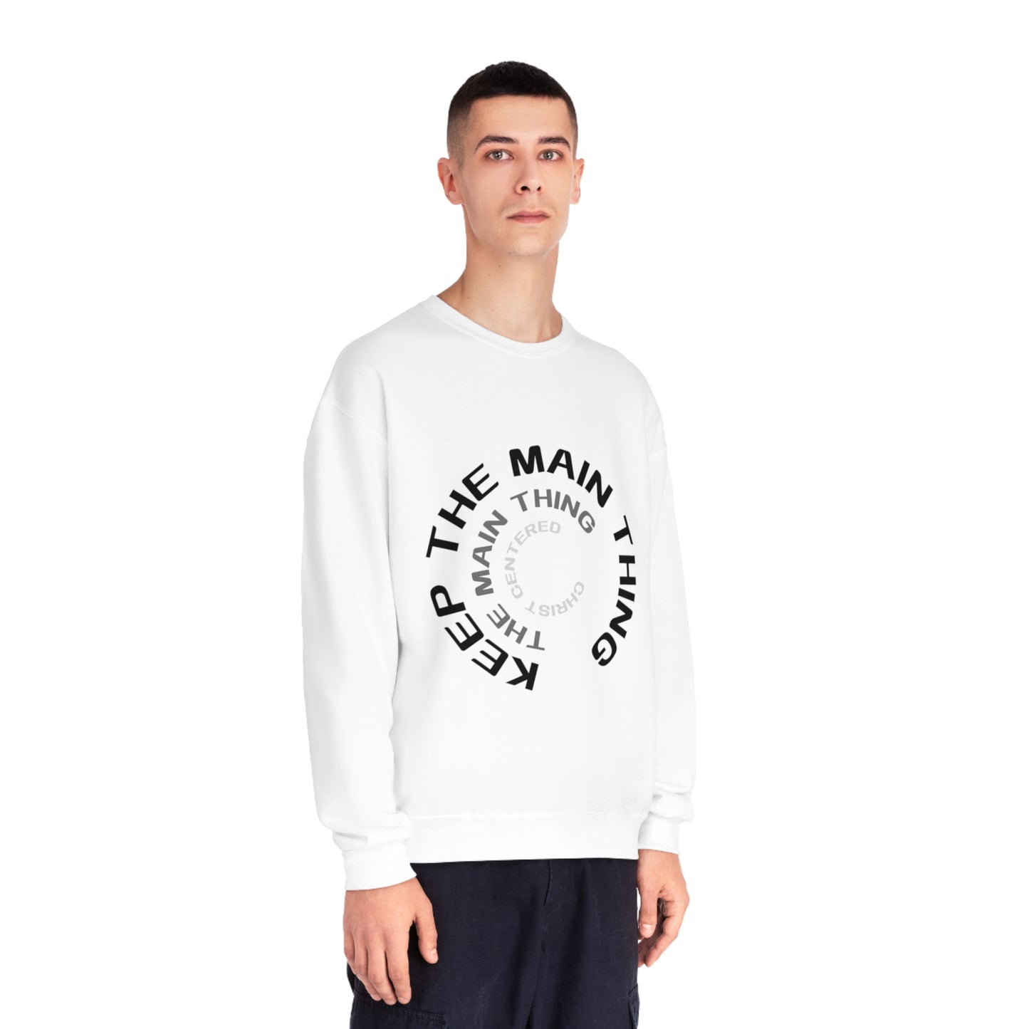 Keep The Main Thing Unisex NuBlend Crewneck Sweatshirt | Keep The main Thing Design T shirt