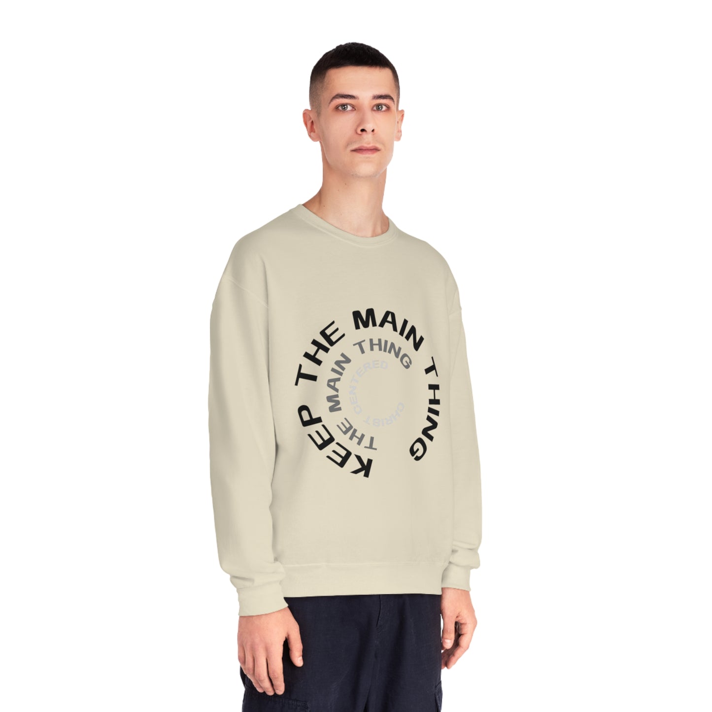 Keep The Main Thing Unisex NuBlend Crewneck Sweatshirt | Keep The main Thing Design T shirt